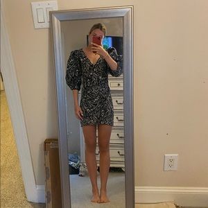 Zara black & white mini dress